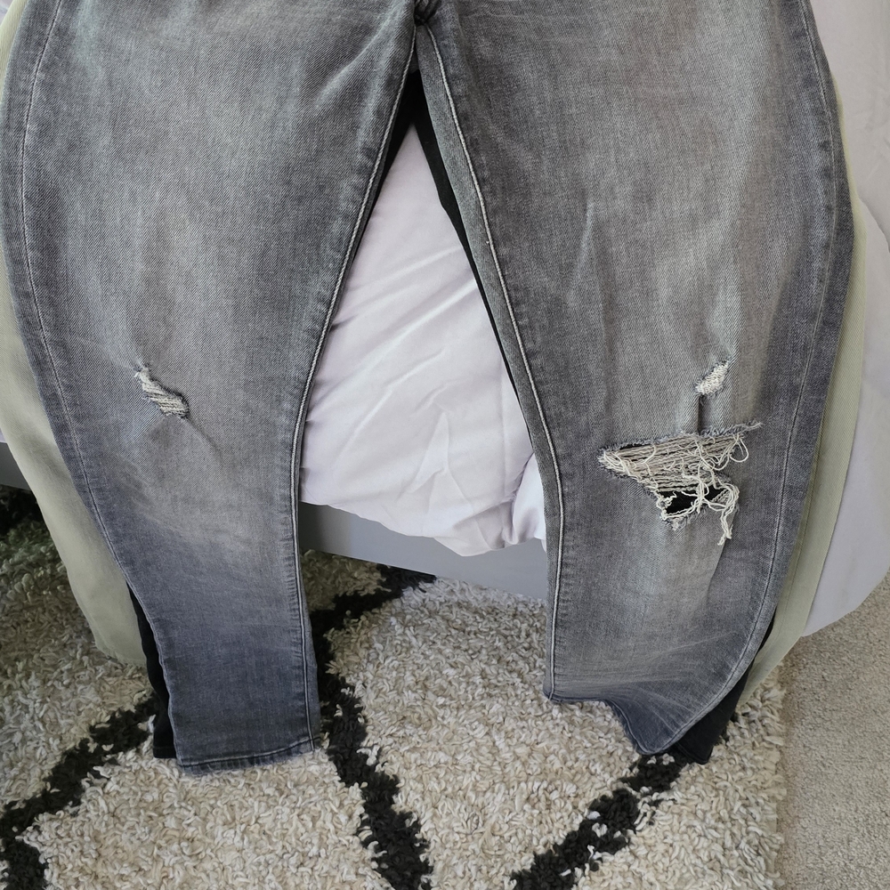 Joe's Jeans Distressed Black Skinny Jeans
